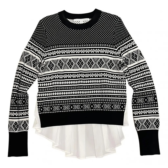 Veronica Beard Sweaters - Veronica Beard Preppy Black and White Sweater Size XS